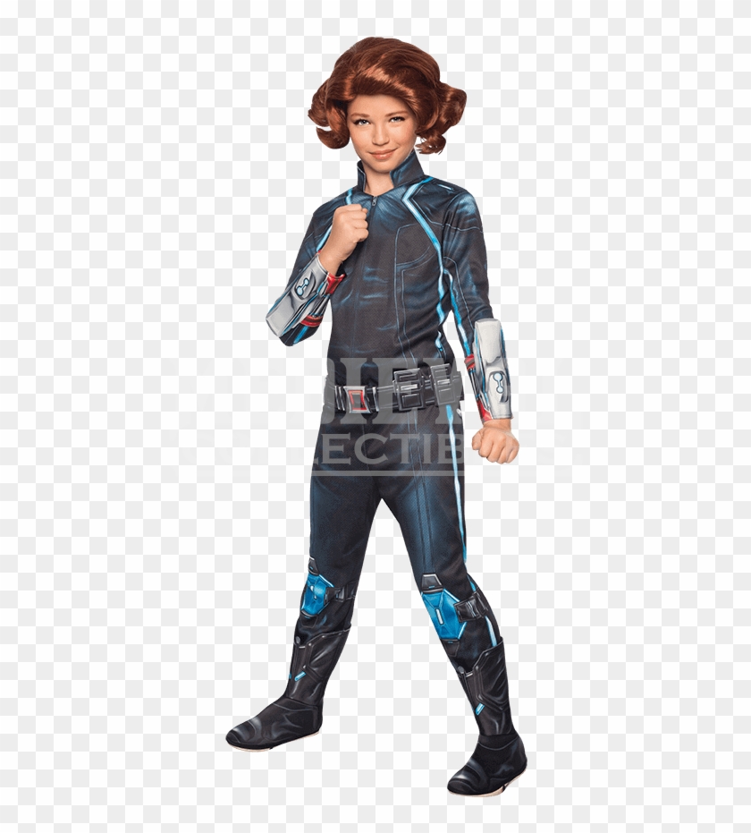 Girls Age Of Ultron Deluxe Black Widow Costume - Avengers 2 Costumes Clipart #4290412