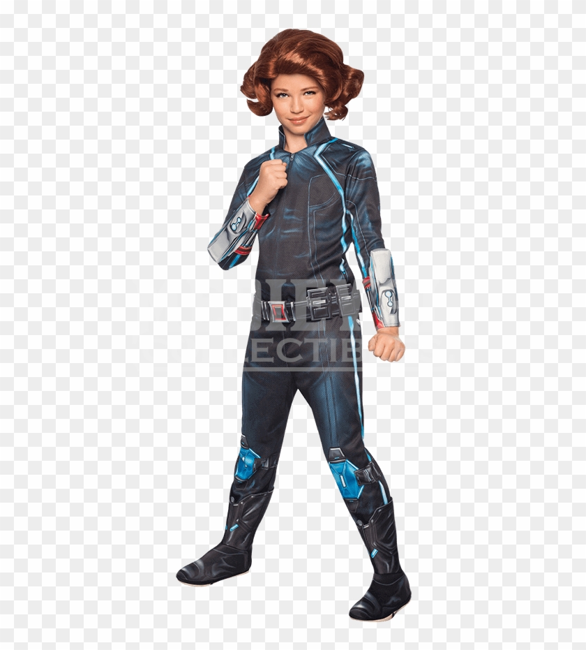Girls Age Of Ultron Deluxe Black Widow Costume - Avengers 2 Costumes Clipart