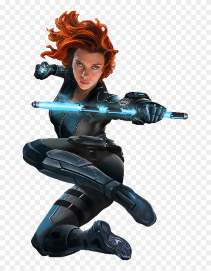 Classic Natasha Romanoff - Black Widow Transparent Background Clipart