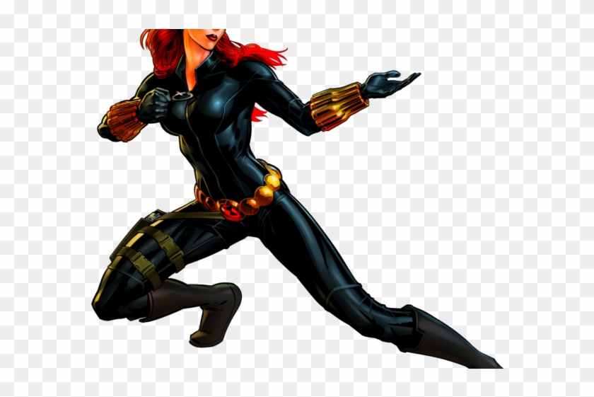 Black Widow Clipart Comic Book - Black Widow Marvel Avengers Alliance 2 - Png Download #4290683