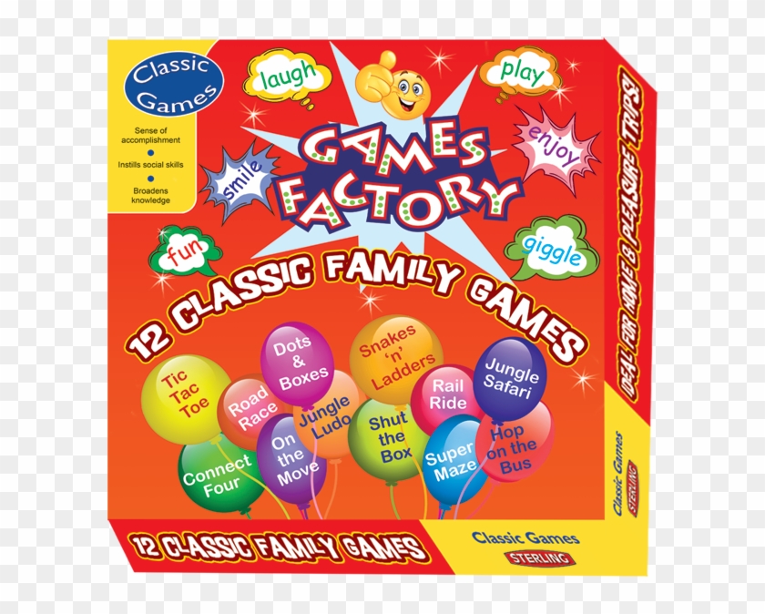 Family Games - Games Factory - Balloon Clipart