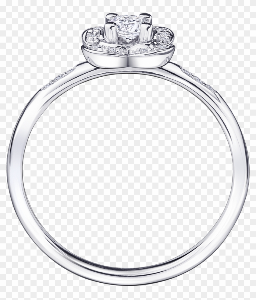 Chance Super One Ring, White Gold And Diamonds - 9ct White Gold Diamond Engagement Ring Clipart #4290993