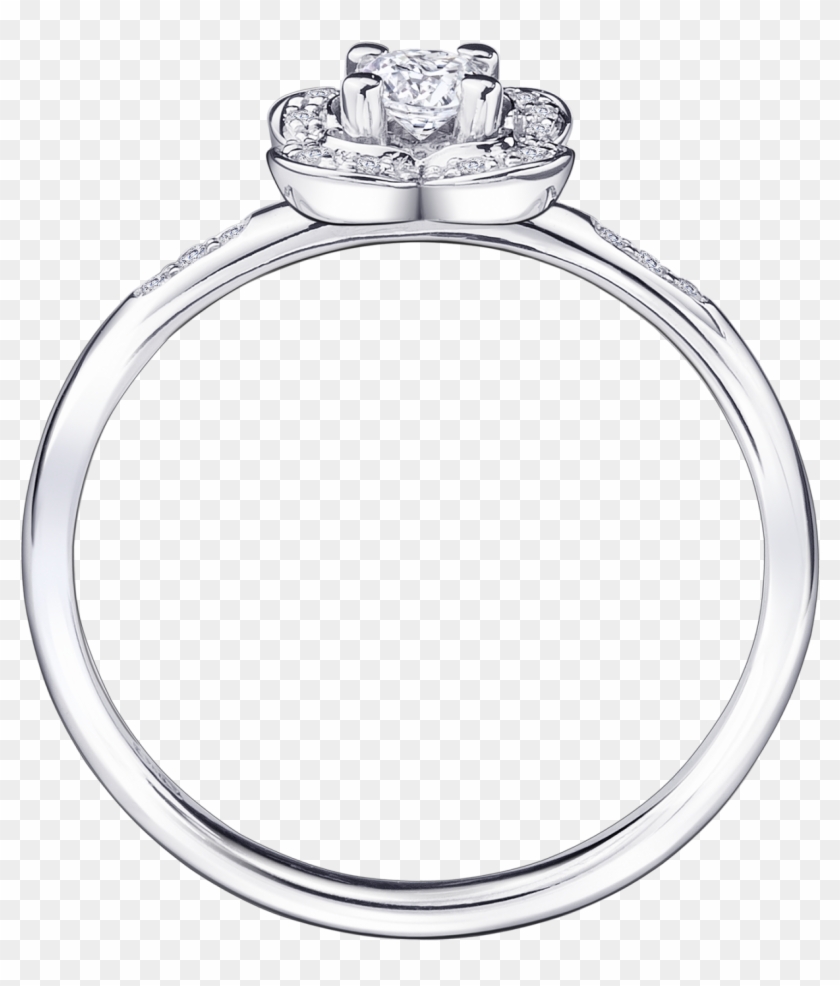 Chance Super One Ring, White Gold And Diamonds - 9ct White Gold Diamond Engagement Ring Clipart