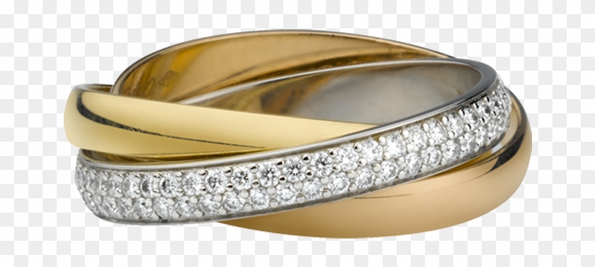 Wedding Ring - Cartier Ring 3 Bands Clipart #4291452