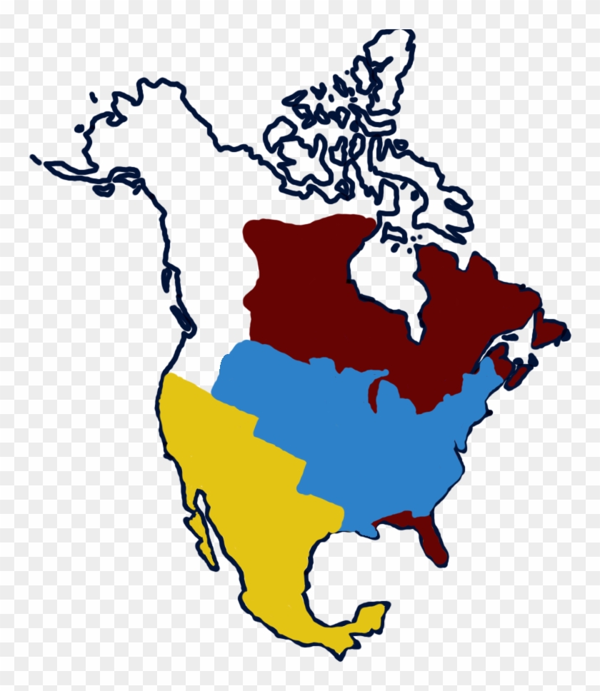 America Back In The Days - Map Clipart