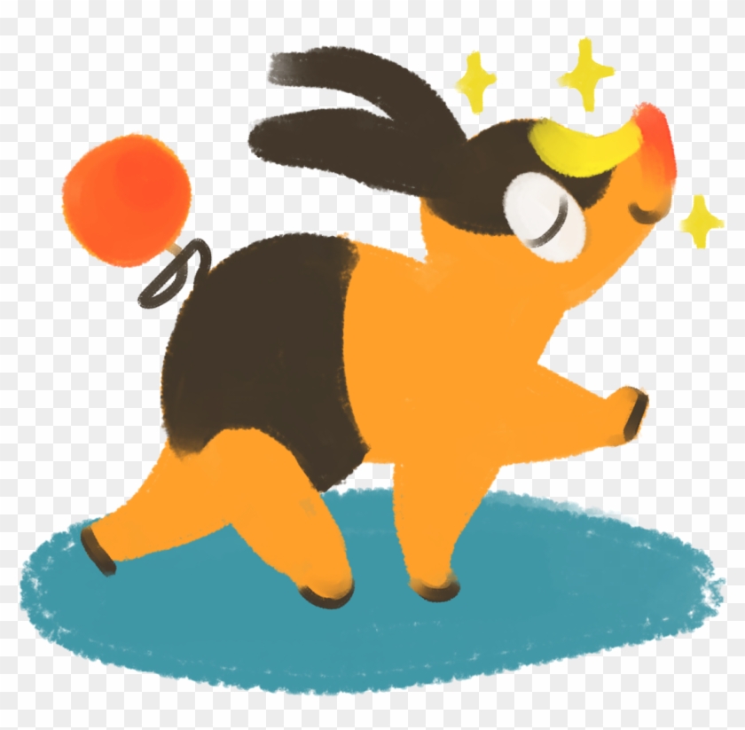 A Tepig Is Walking Proudly, Holding Its Head High And - Cartoon Clipart