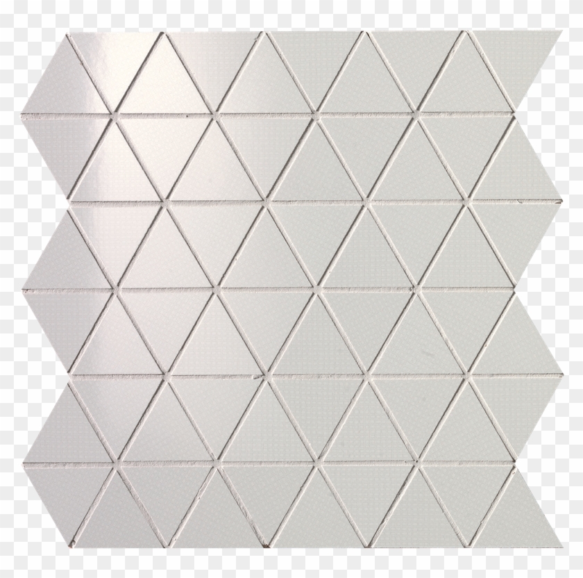 White Triangolo Mosaico 30,5x30,5 - Tile Clipart #4292595