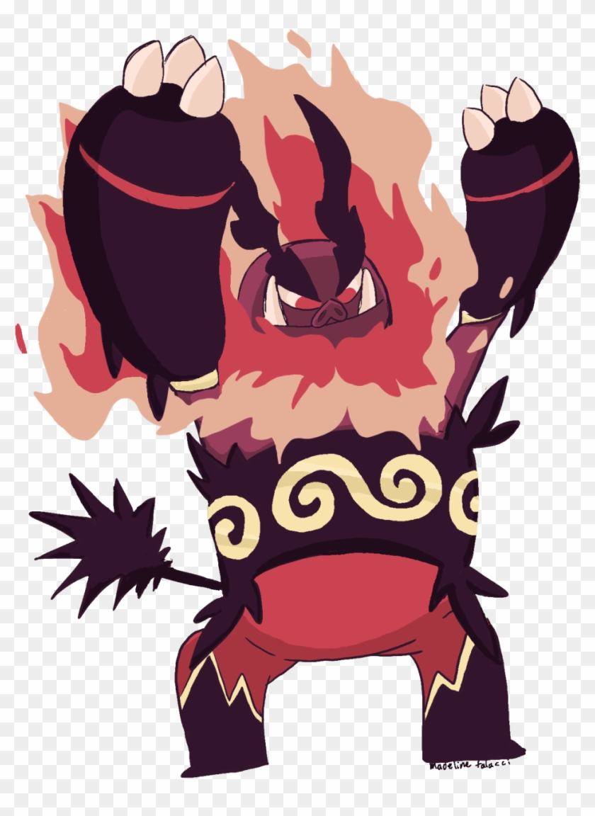 Emboar Pokemon My Art Digital Art Character Design - Illustration Clipart