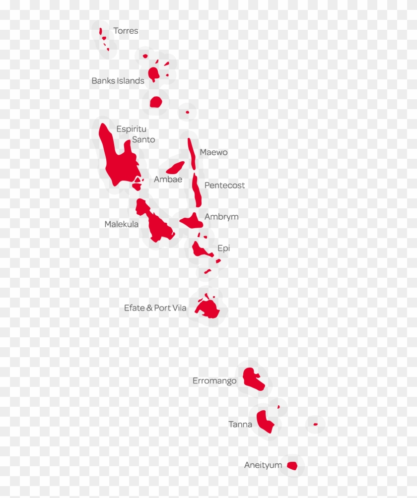 Vanuatu Flag Map Clipart