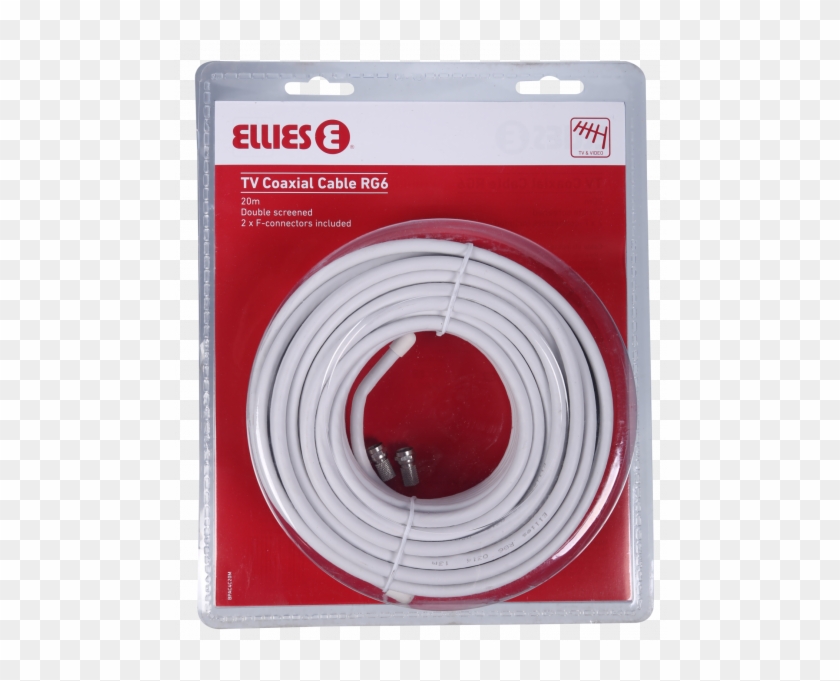 Ellies Tv Coaxial Cable 20m Rg6 - Ellies Clipart