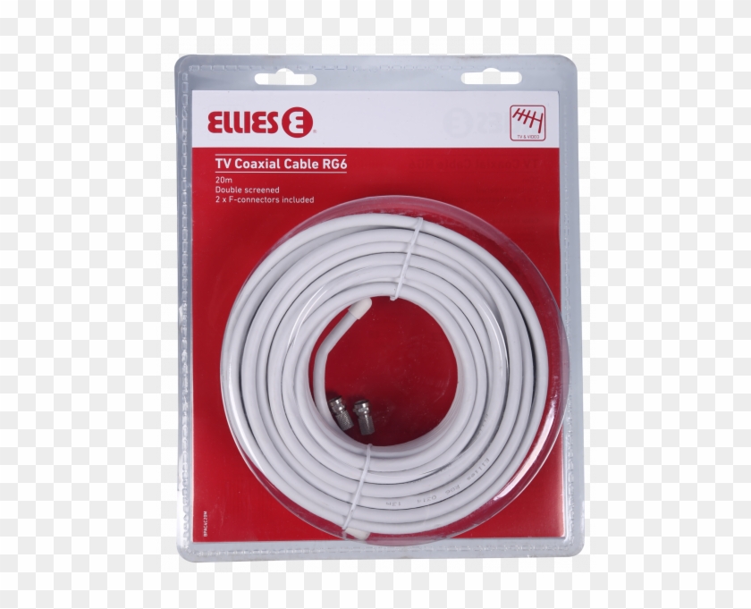 Ellies Tv Coaxial Cable 20m Rg6 - Ellies Clipart #4294152