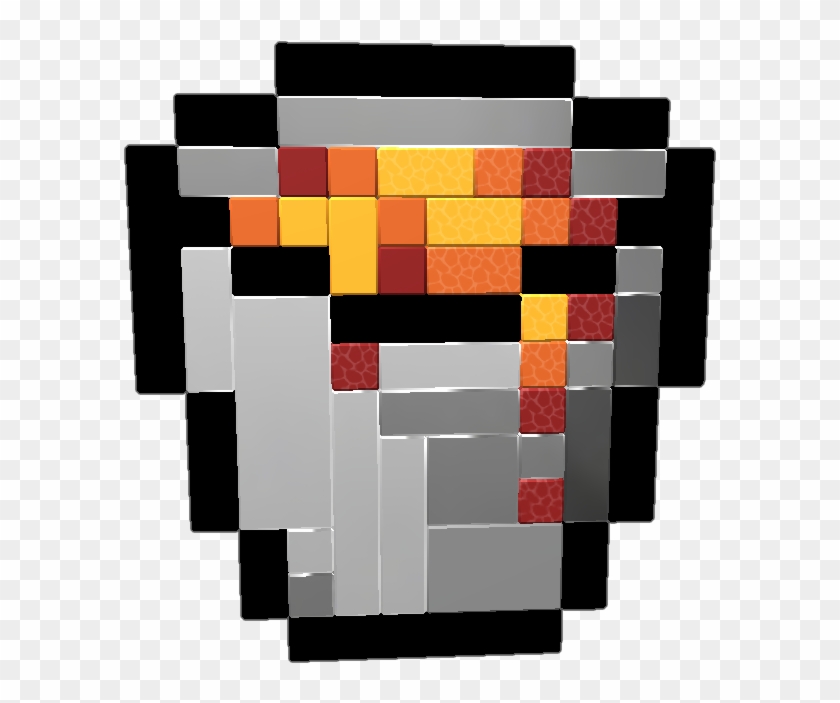 Pixelart Of “lava Bucket” From “minecraft” Wip - Minecraft Bukkit Png Clipart #4294217