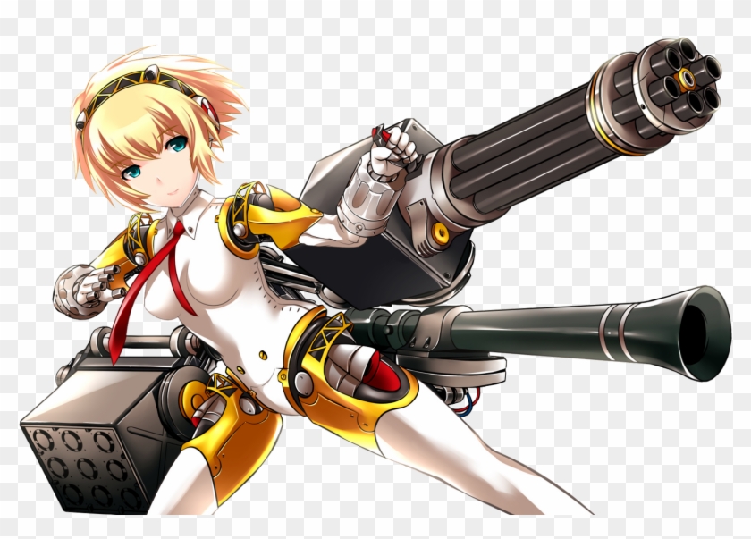 By - Aigis Persona 3 Gun Clipart #4294604