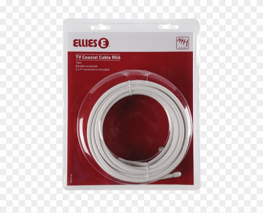 Ellies Tv Coaxial Cable 10m Rg6 - Ellies Clipart #4294606