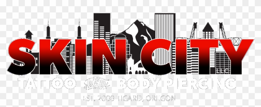 Skin City Tattoo Web Site Image - Graphic Design Clipart #4294729