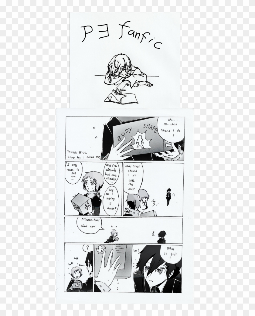 Ticklish - Persona 3 Fanfiction Minato Ticklish Clipart #4294901