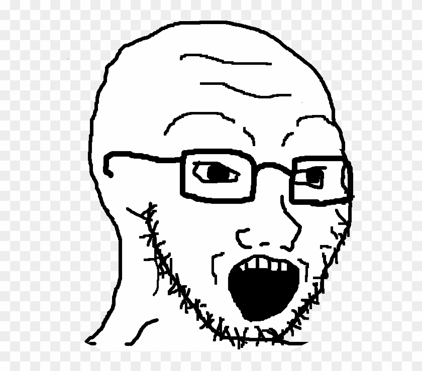 14 Kb Png - Soyboy Wojak Clipart. 