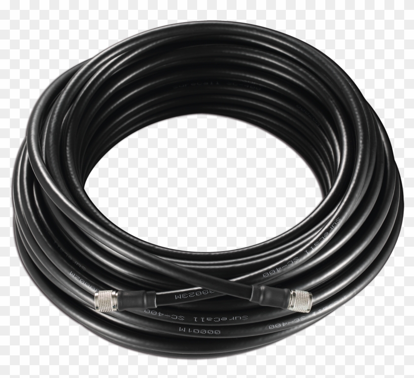 Surecall 400 Black Tnc Coax Cable 75 Feet Sc 001 75 - Dây Điện Màu Đen Clipart #4295012