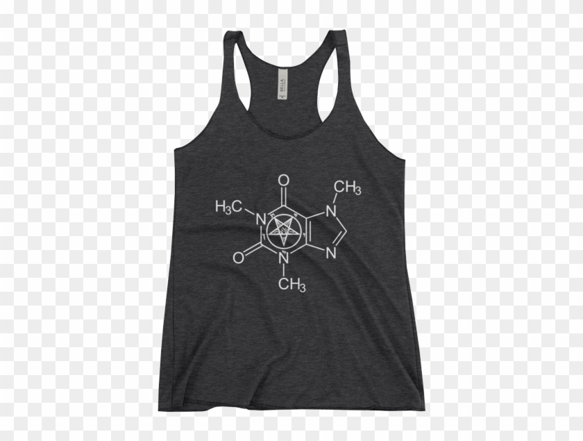 Molecular Structure Of Caffeine Women's Racerback Tank - Top Clipart #4295266