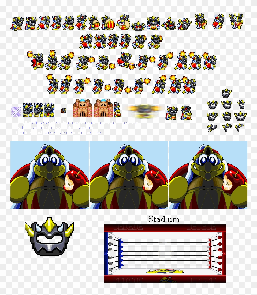 February 22nd, 2011, - Kirby Masked Dedede Sprite Clipart #4295270