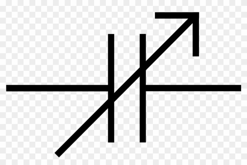 Variable Capacitor Schematic Symbol Clipart