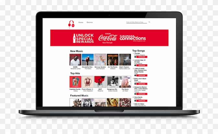 They Curate Specific Playlists, Recommendations And - Coca-cola Zero Clipart #4295731