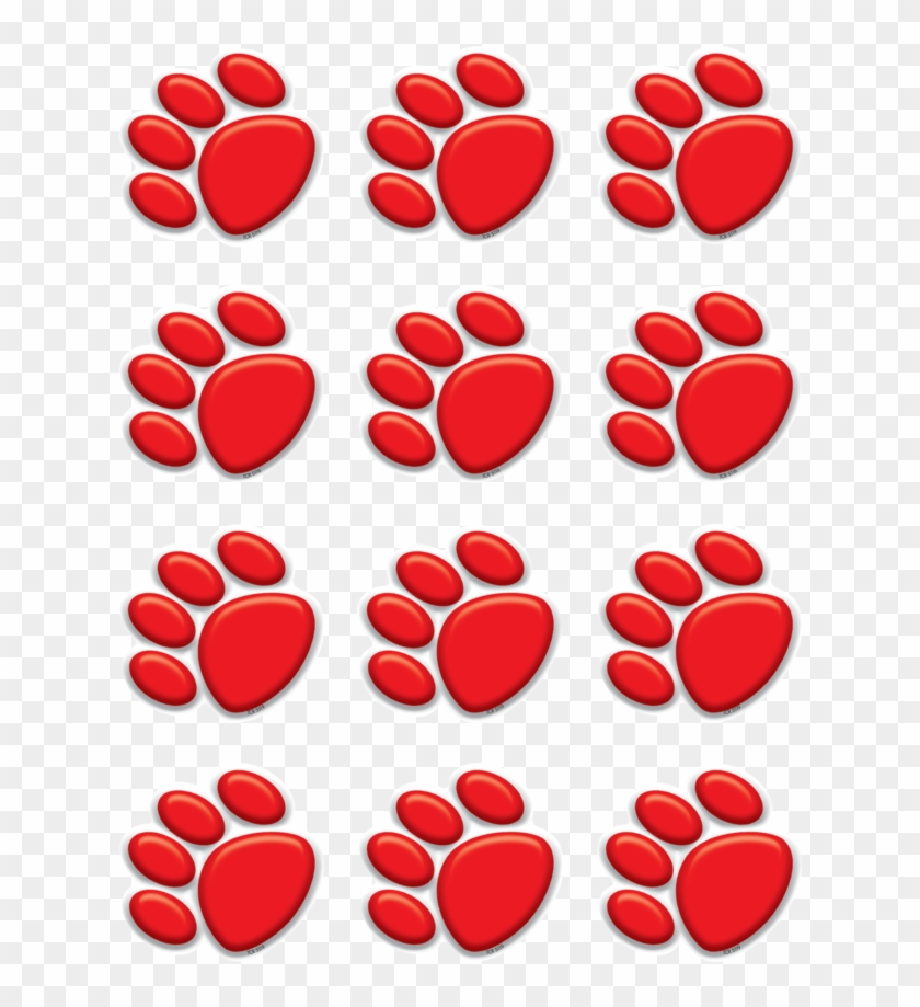 Tcr5119 Red Paw Prints Mini Accents Image - Ericsson Dbc 202 Clipart
