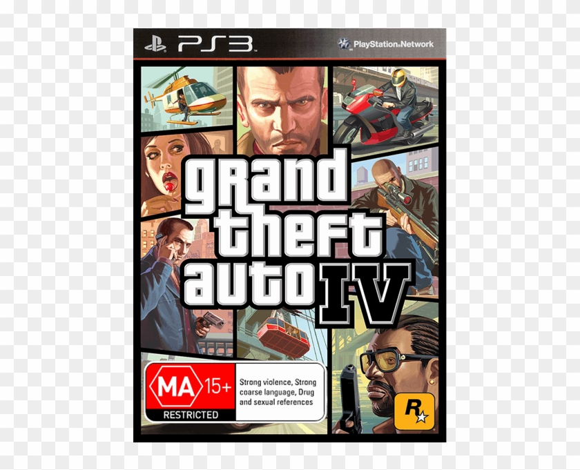 Ps3 Games Png - Gta Iv Xbox 360 Clipart #4297047