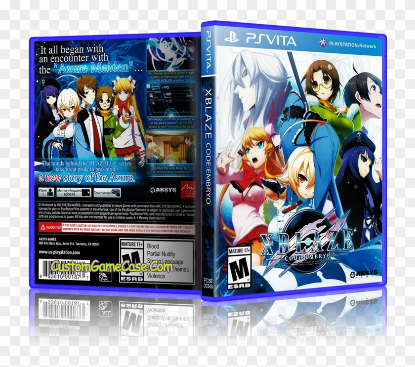 Sony Playstation Ps Vita - Xblaze Code: Embryo Clipart