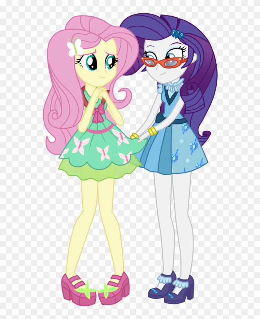 Png Black And White Team Shadowbolts Sunny Flare By - Mlp Friendship Games Fluttershy Clipart