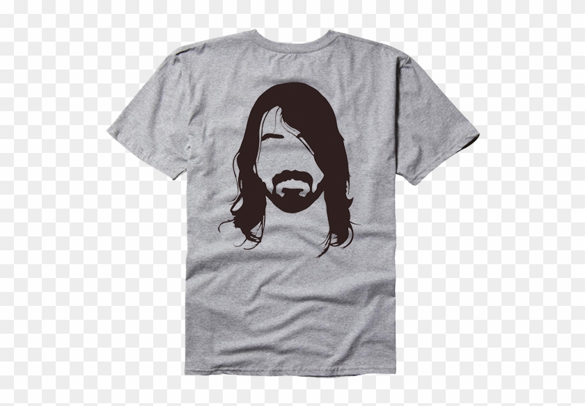 Beard Dave Grohl Original - Sponsors On Back Of Shirt Clipart