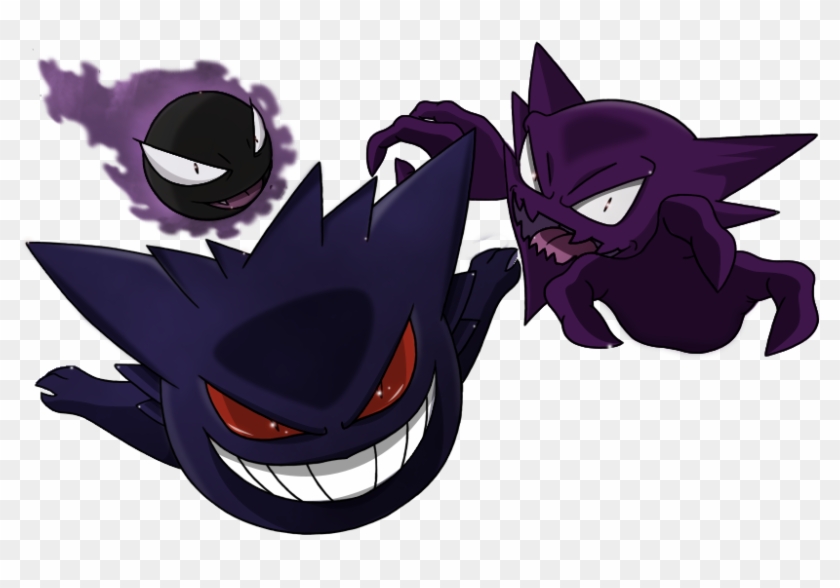 Haunter Png - Gastly Haunter Gengar Png Clipart