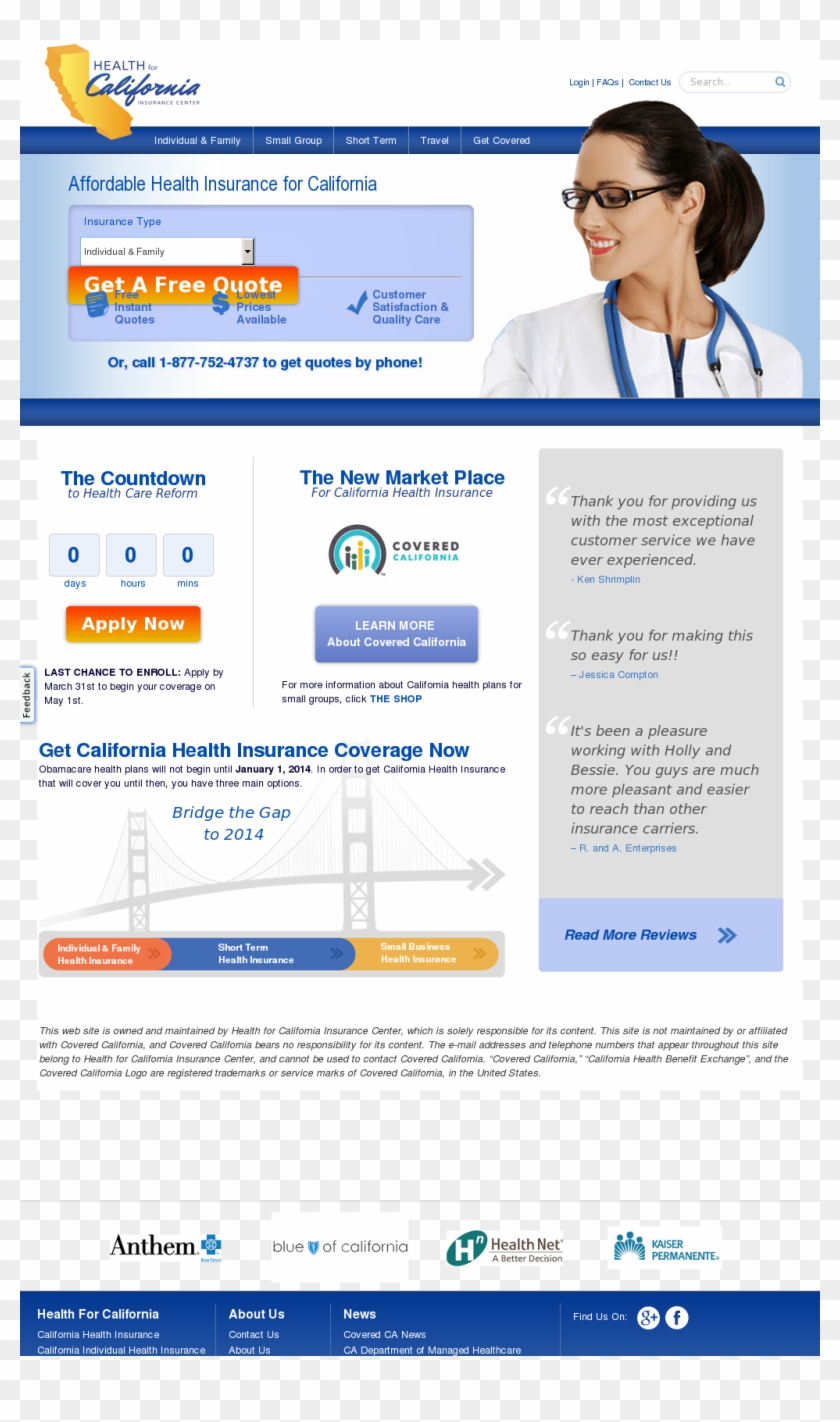 Health For California Competitors, Revenue And Employees - Covered California Clipart #4298358