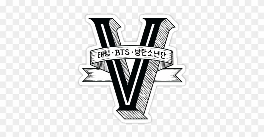 #bts #army #logo - V Bts Logo Clipart