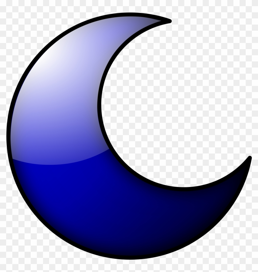 Media Luna Azul Png - Imagenes De Media Luna Azul Clipart #4298683