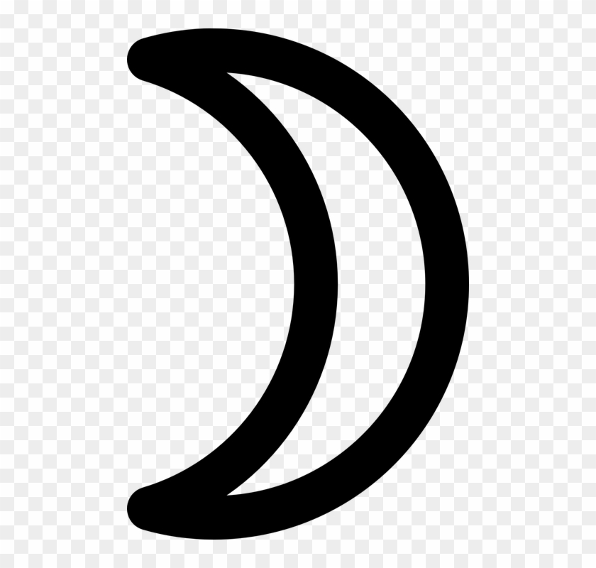 Luna, Media Luna, Forma, Islámica, Celebración - Crescent Moon Clipart - Png Download