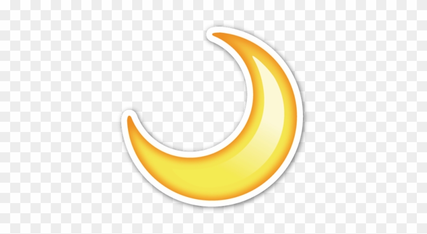 #luna #medialuna - Half Moon Emoji Png Clipart #4298949