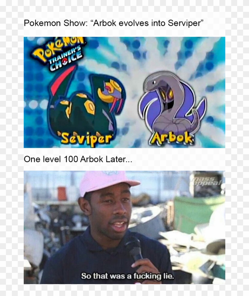 "arbok Evolves Into Serviper" , Png Download Clipart #4299178