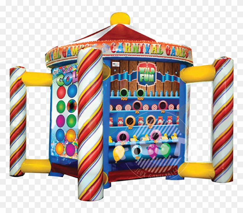 Carnival 5 In 1 Game - Inflatable Castle Clipart