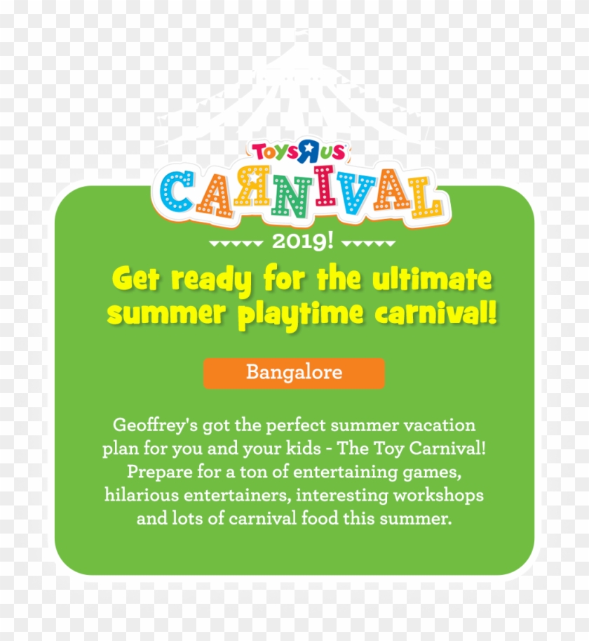 Register For The Toy Carnival - Toys R Us Clipart #4299407