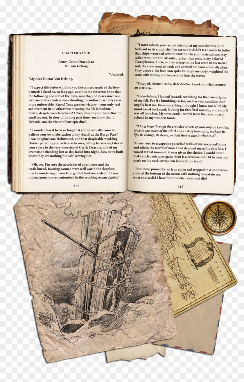 Lost Chapter Of Dracula Page - Old Map Clipart #4299681
