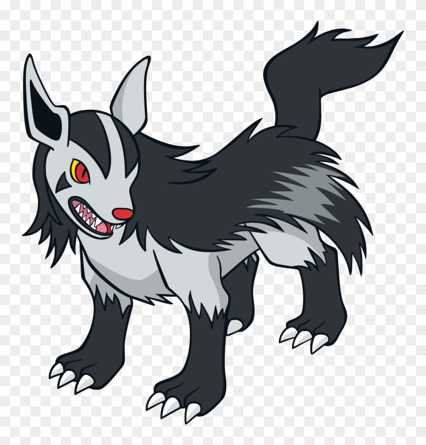 Mightyena Global Link Artwork - Shiny Mightyena Pokemon Clipart