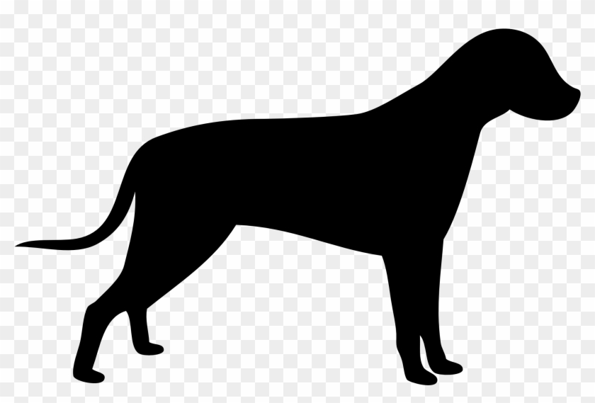 Dog Outline - Silhouette Dog Clipart - Png Download
