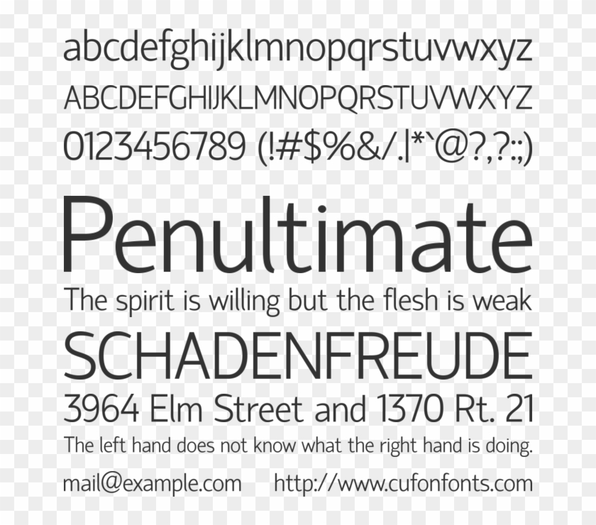 Hattori Hanzo Font Preview - Agenda Font Clipart #430612