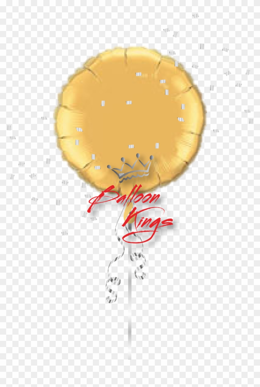 Gold Round - Balloon Clipart