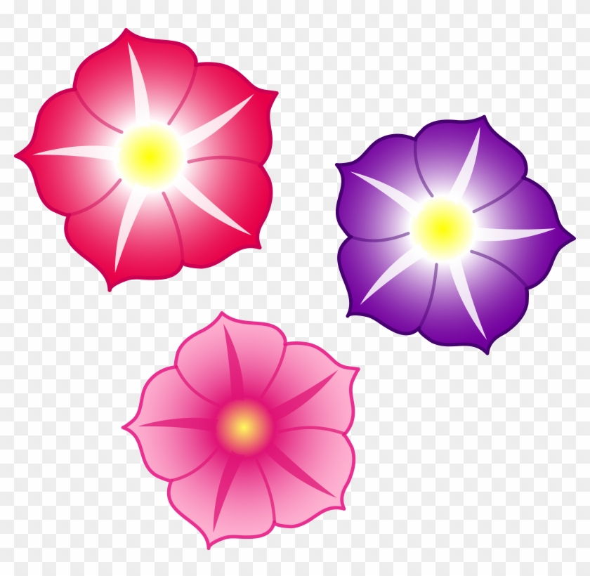 Colorful Flowers Png File Clipart