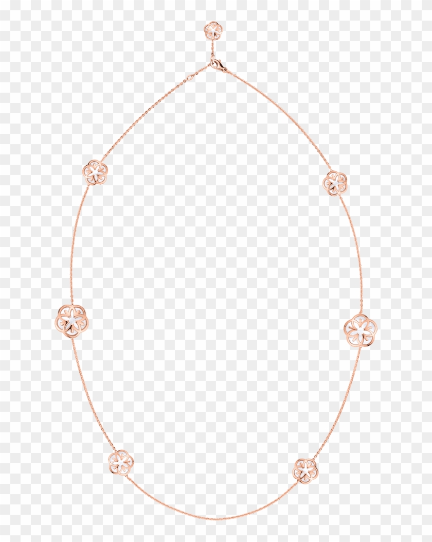 Necklace 18k Red Gold And Seven Mother‑of‑pearl Cabochons - Necklace Clipart