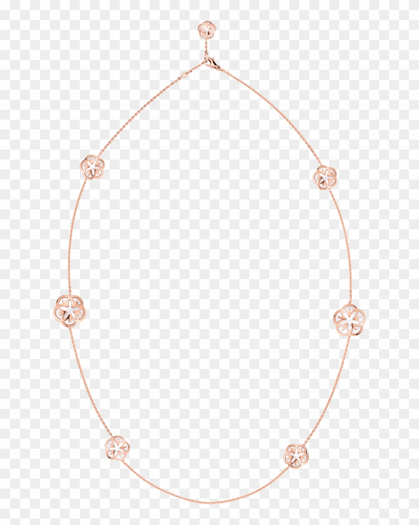 Necklace 18k Red Gold And Seven Mother‑of‑pearl Cabochons - Necklace Clipart #430795
