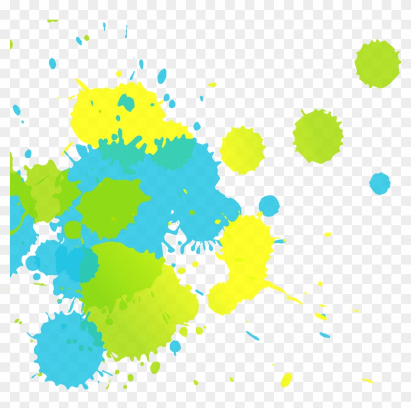 Watercolor Splash Png Img - Blue Green Yellow Watercolor Paint Clipart #430851