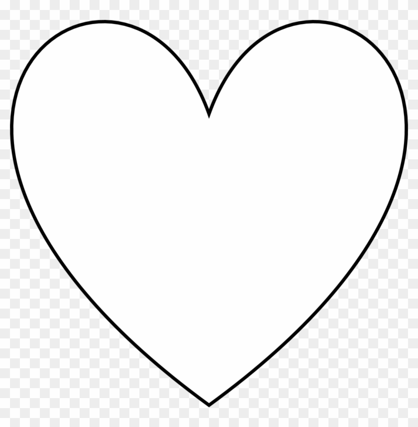 Free - White Heart Shape No Background Clipart